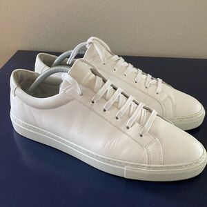 TAFT White Leather Sneakers